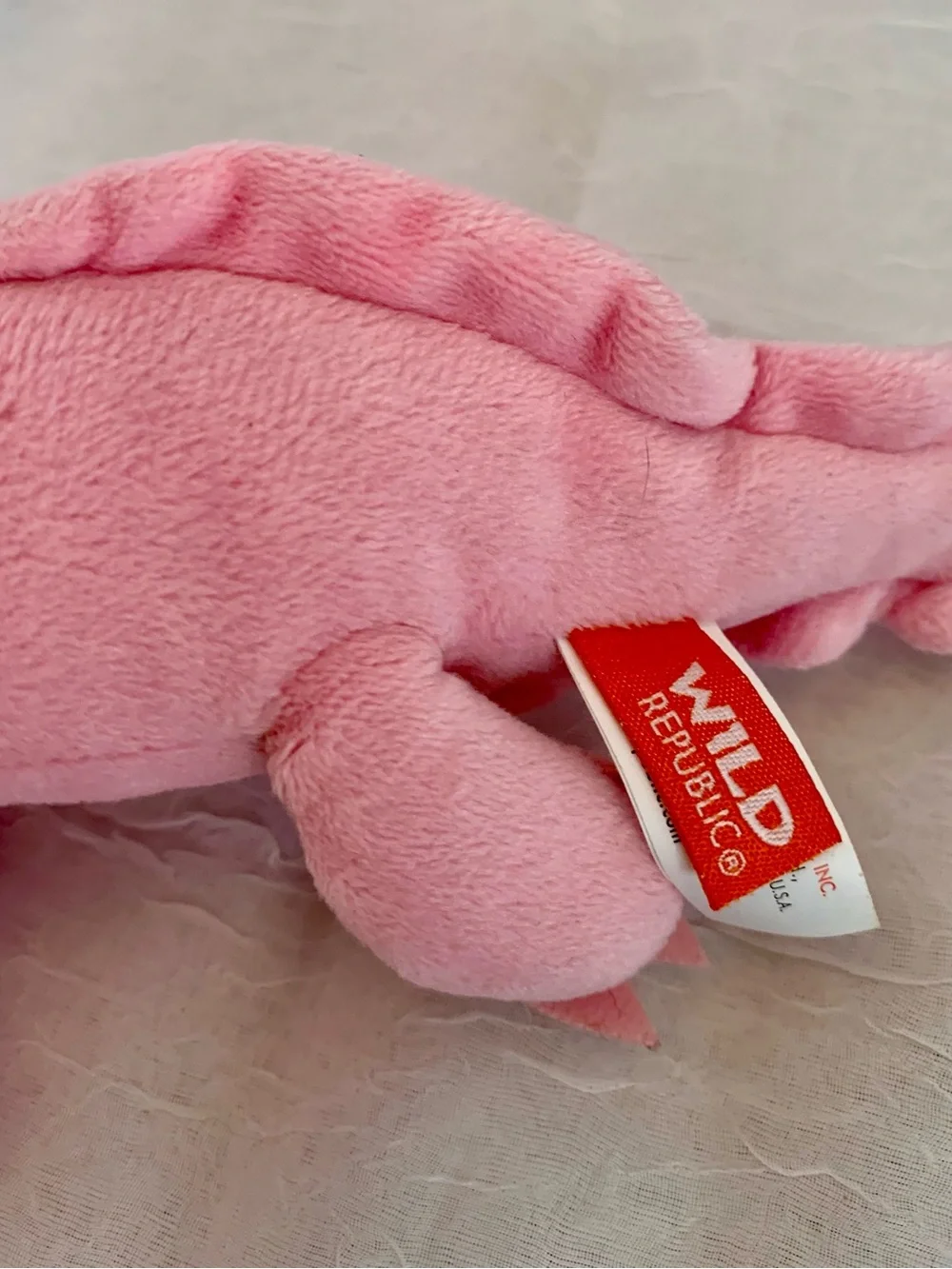 Plush Pink Small Pet Chew Toy - Soft Squeaky Plush